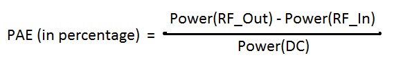 射频放大器PAE方程